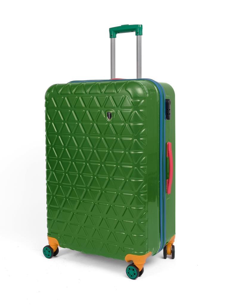 Büyük Boy %100 Polikarbon Valiz 4x2 Teker Yeşil 1089