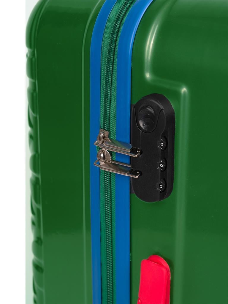 Büyük Boy %100 Polikarbon Valiz 4x2 Teker Yeşil 1089