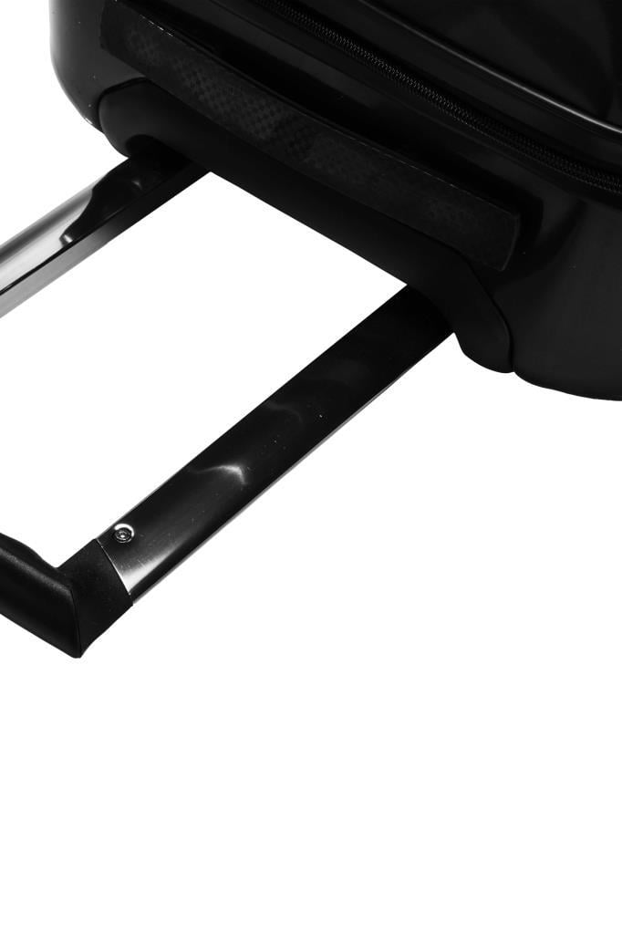 Büyük Boy %100 Polikarbon Valiz Parlak Siyah 1815