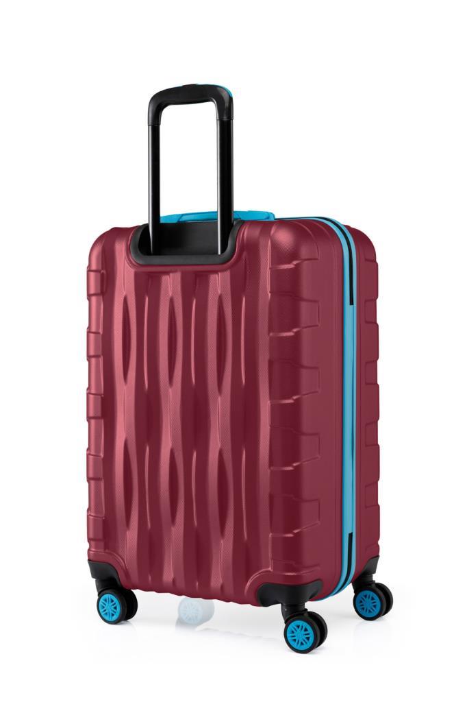 Büyük Boy Valiz 4x2 Teker Bordo 1167