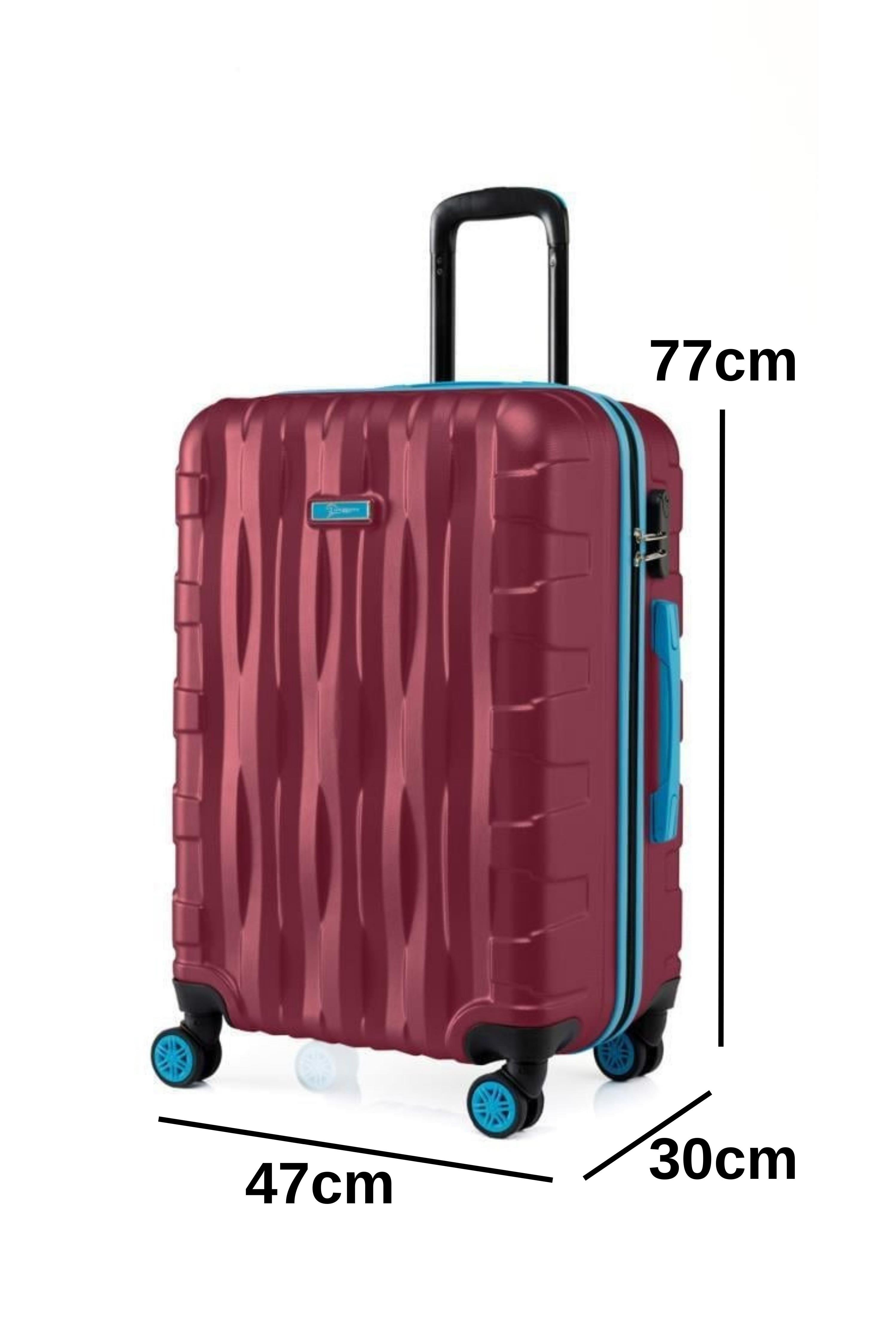 Büyük Boy Valiz 4x2 Teker Bordo 1167