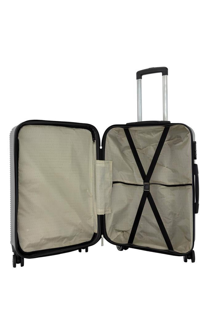 Büyük Boy Valiz 4x2 Teker Gri 1451