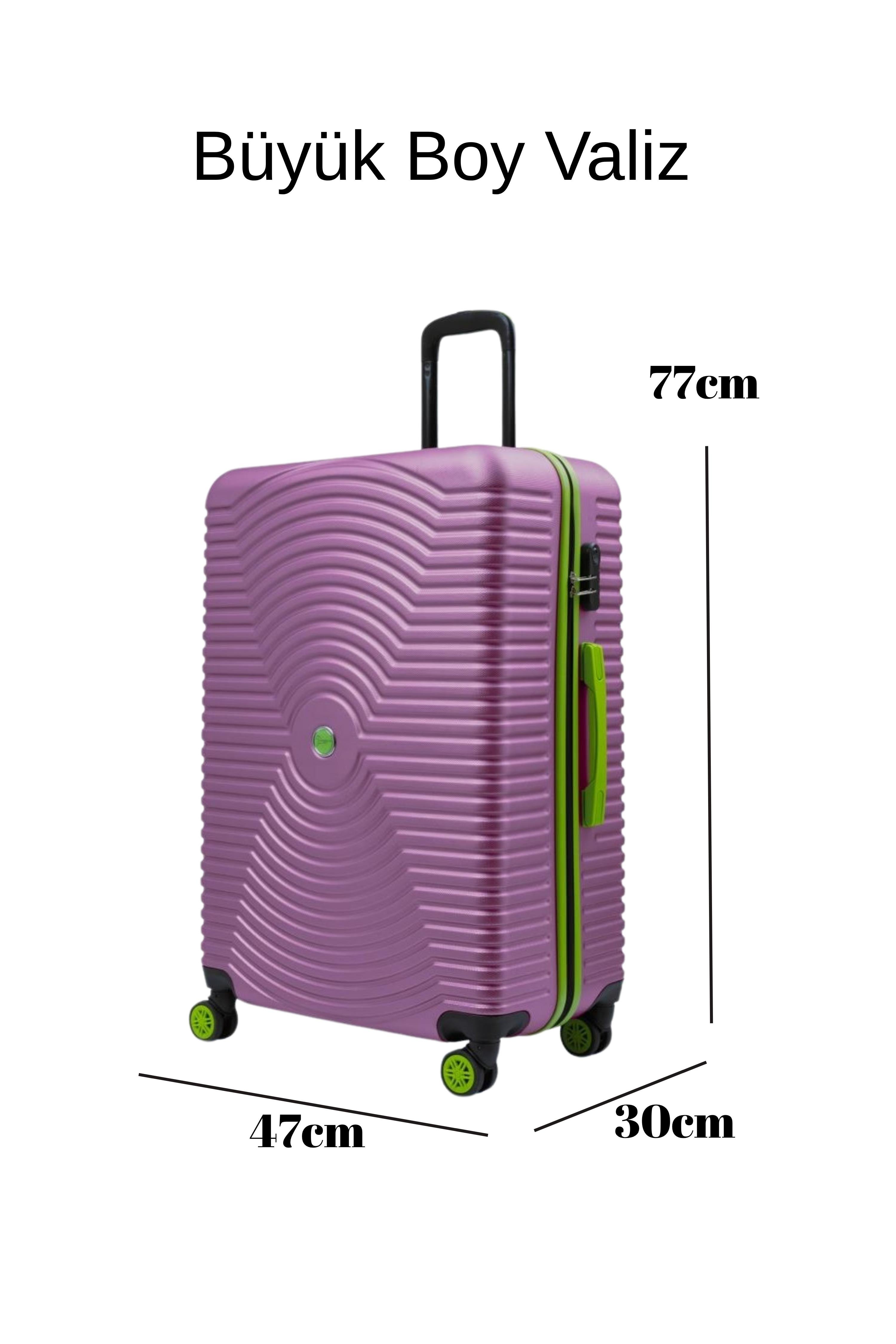 Büyük Boy Valiz 4x2 Teker Rose 1169