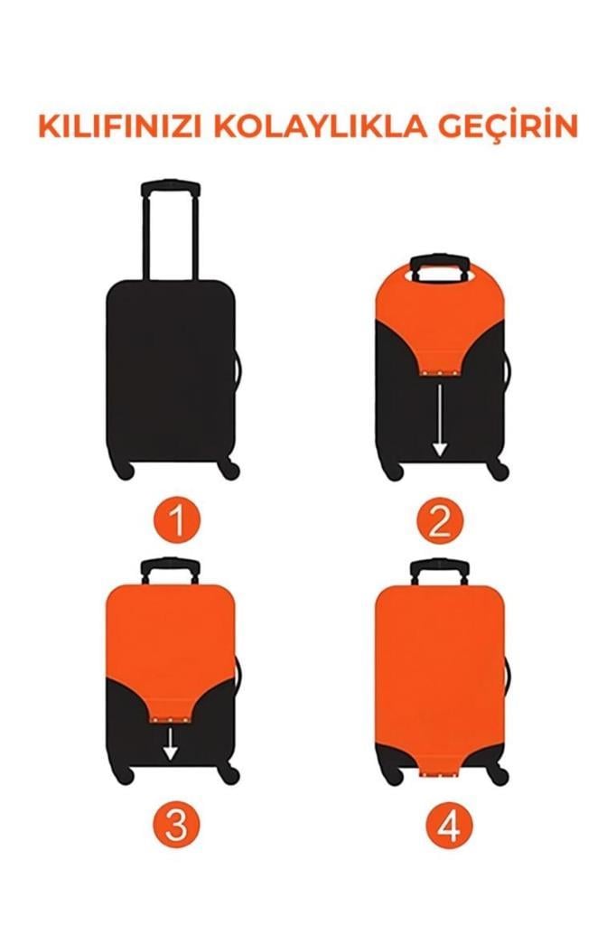 Büyük Boy Valiz Kılıfı, Bavul Kılıfı, Valiz & Bavul Koruyucu Vk016