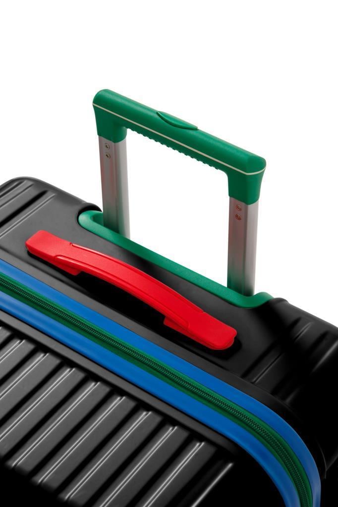 Büyük Ve Kabin Boy 2'li Valiz Seti %100 Polikarbon Valiz 4x2 Teker Siyah 1088