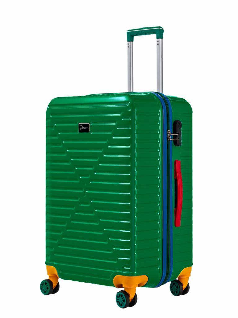 Büyük Ve Kabin Boy 2'li Valiz Seti %100 Polikarbon Valiz 4x2 Teker Yeşil 1088
