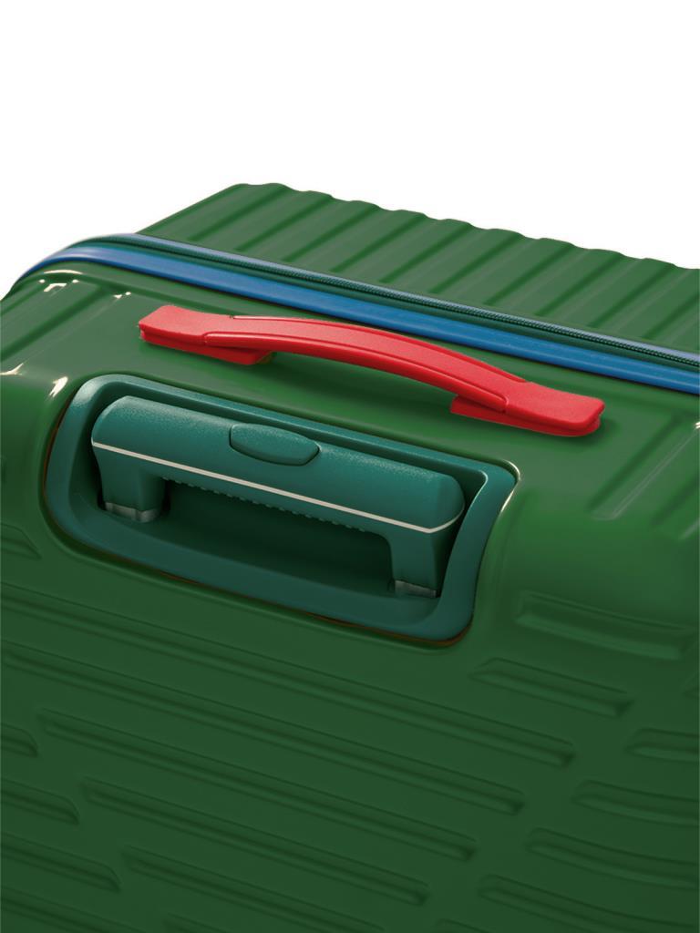 Büyük Ve Kabin Boy 2'li Valiz Seti %100 Polikarbon Valiz 4x2 Teker Yeşil 1088