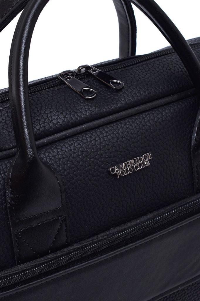 Cambrıdge Polo Club Suni Deri Evrak Çantasi Siyah Plevr50092