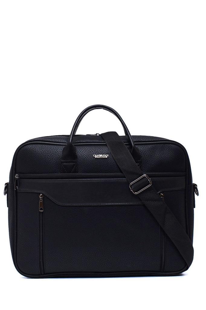 Cambrıdge Polo Club Suni Deri Evrak Çantasi Siyah Plevr50092