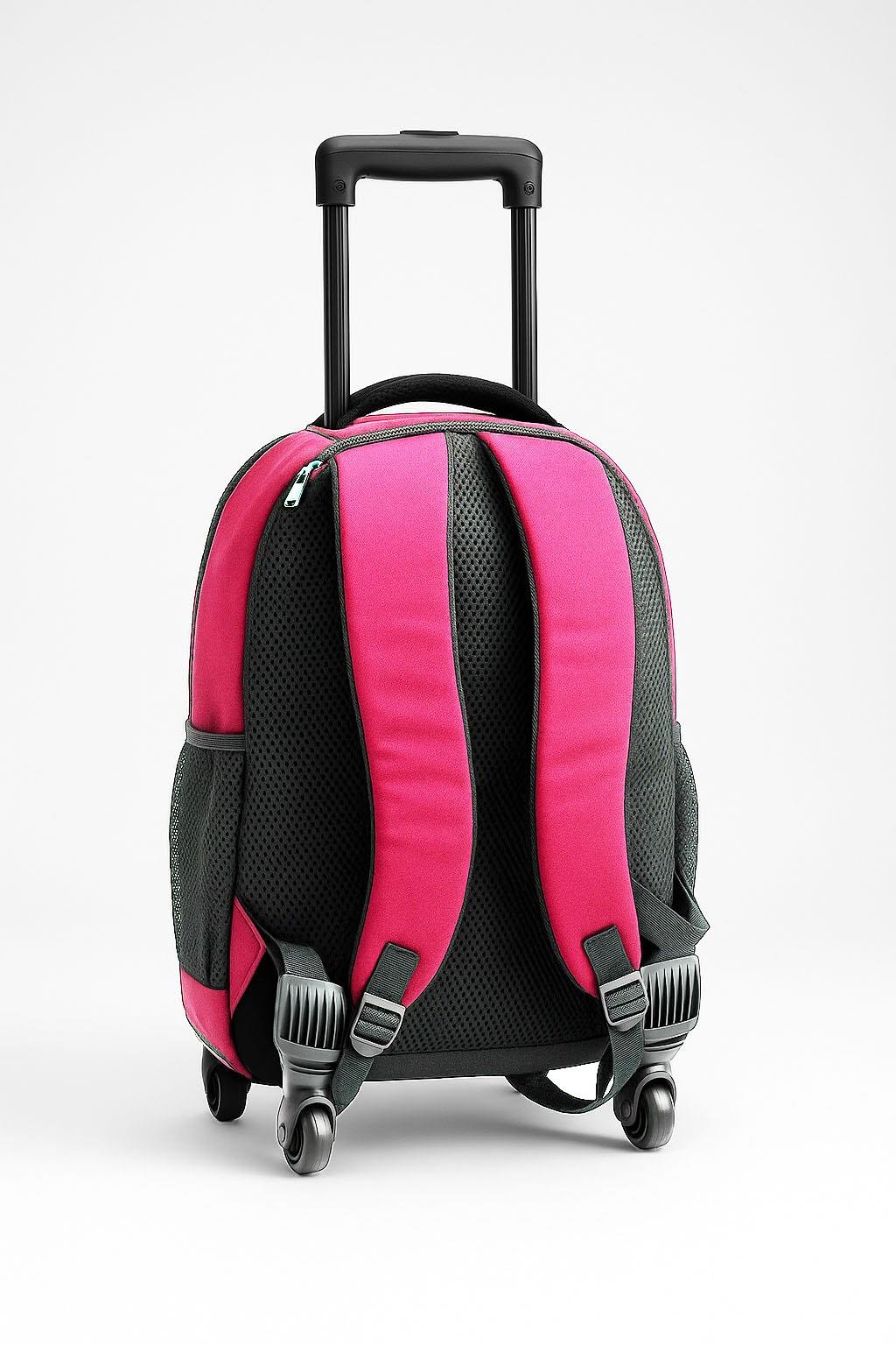 Çekçekli 4 Tekerlekli Sırt Çantası Kırmızı 1175