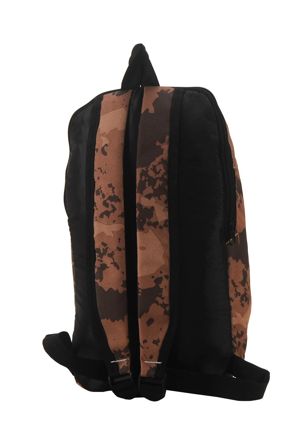 Escool Mini Sırt Çantası Kamuflaj Kahve 1902