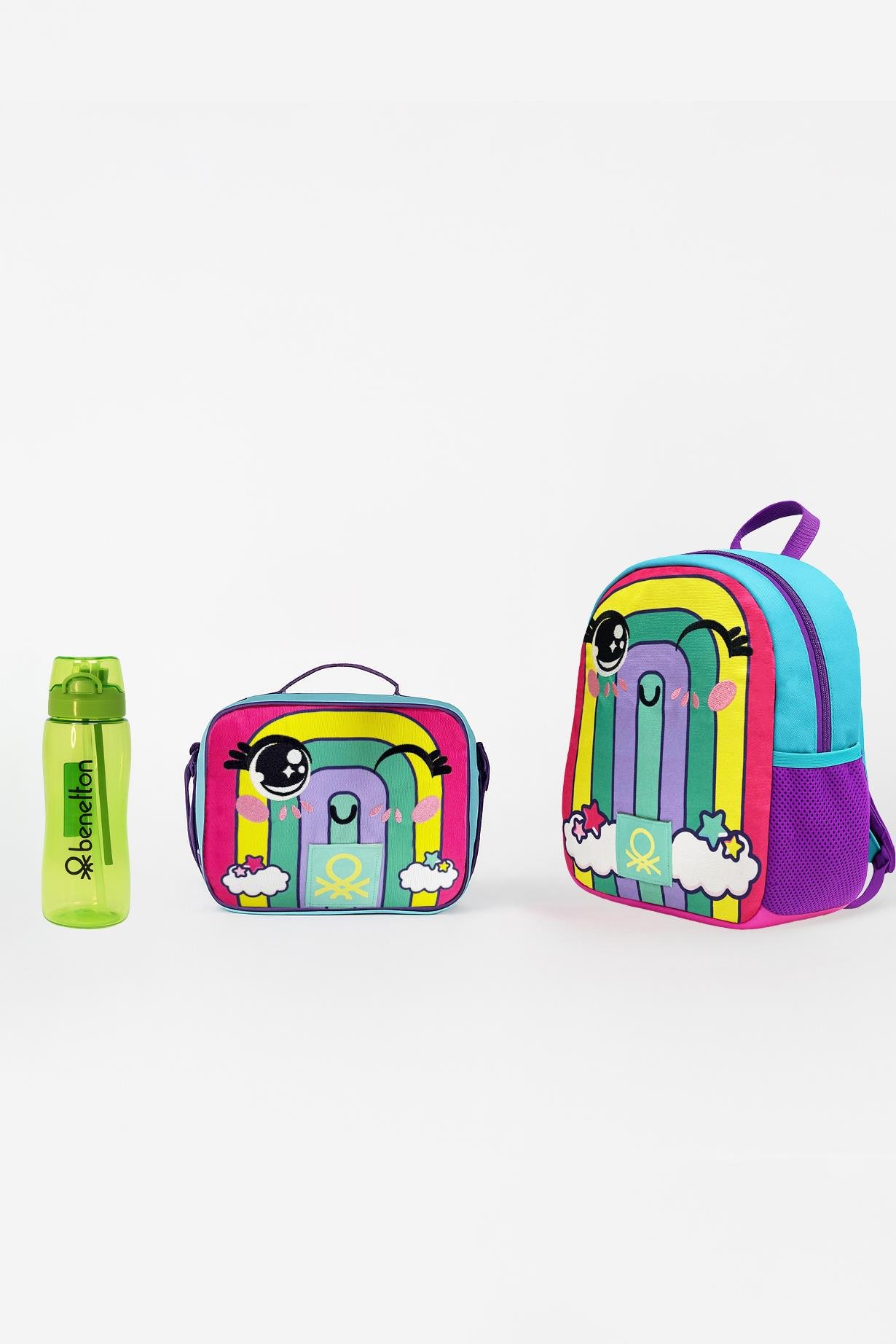 Gökkuşağı Anaokulu Çantası, Beslenme - Matara Hediyeli 75996