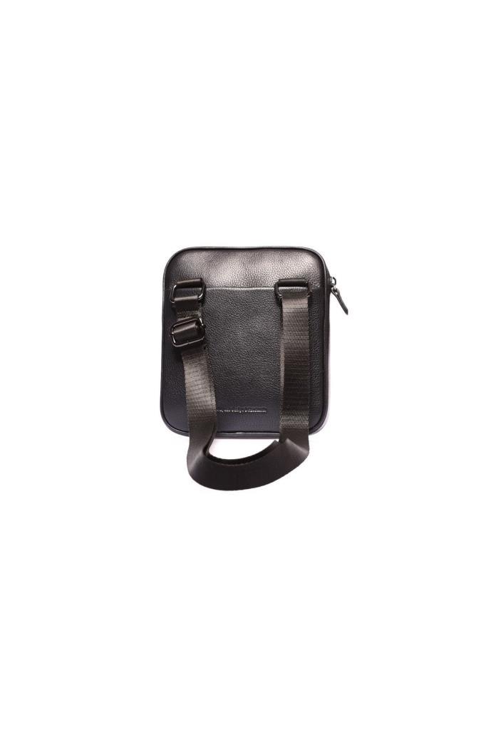 Grande Erkek Hakiki Deri Çapraz Askılı Çanta Siyah 6550
