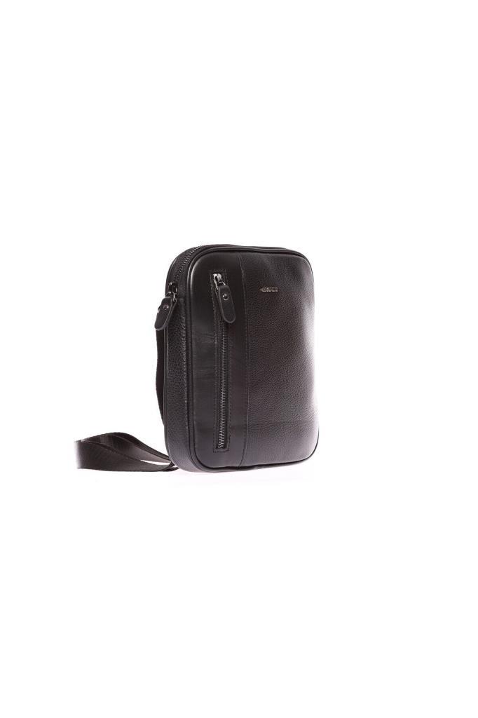 Grande Erkek Hakiki Deri Çapraz Askılı Çanta Siyah 6550