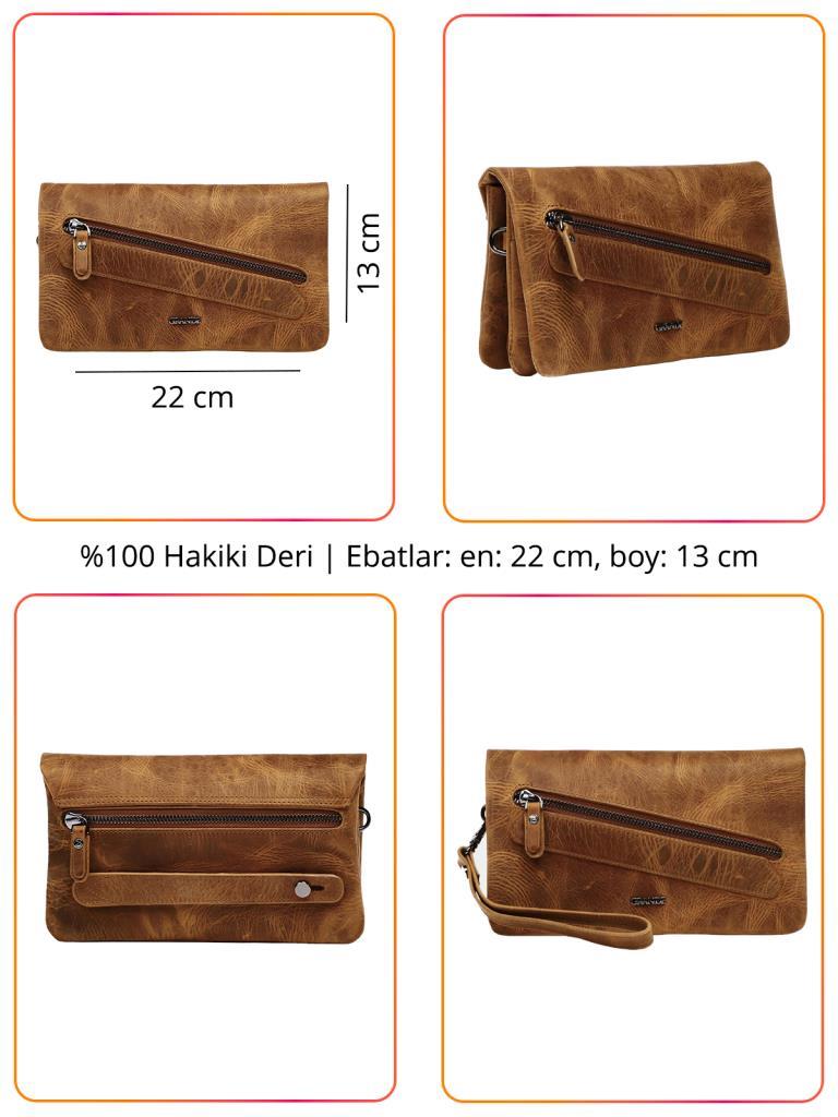 Grande Erkek Hakiki Deri El Portföy Çanta Siyah 4272