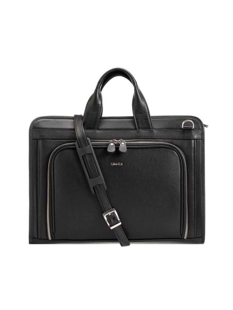 Grande Erkek Hakiki Deri Evrak Çantası Siyah 4063