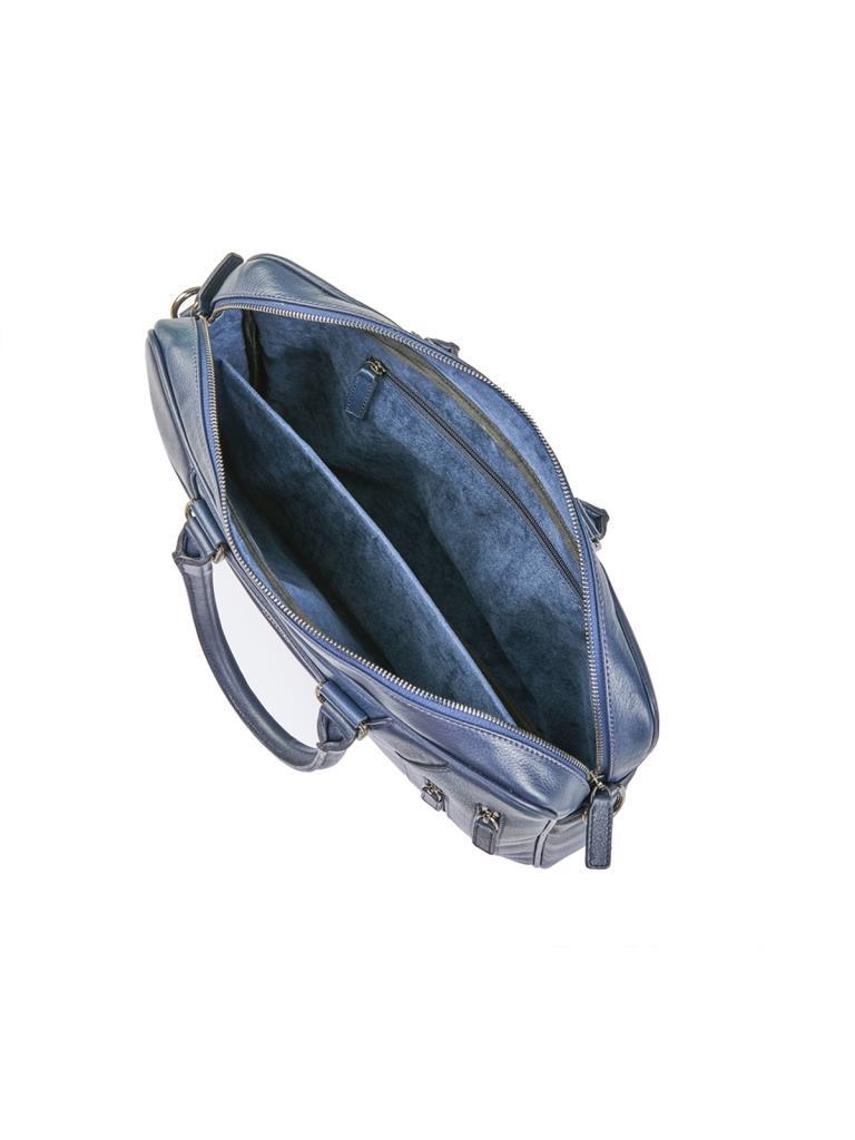 Grande Erkek Hakiki Deri Evrak Çantası Lacivert 6883