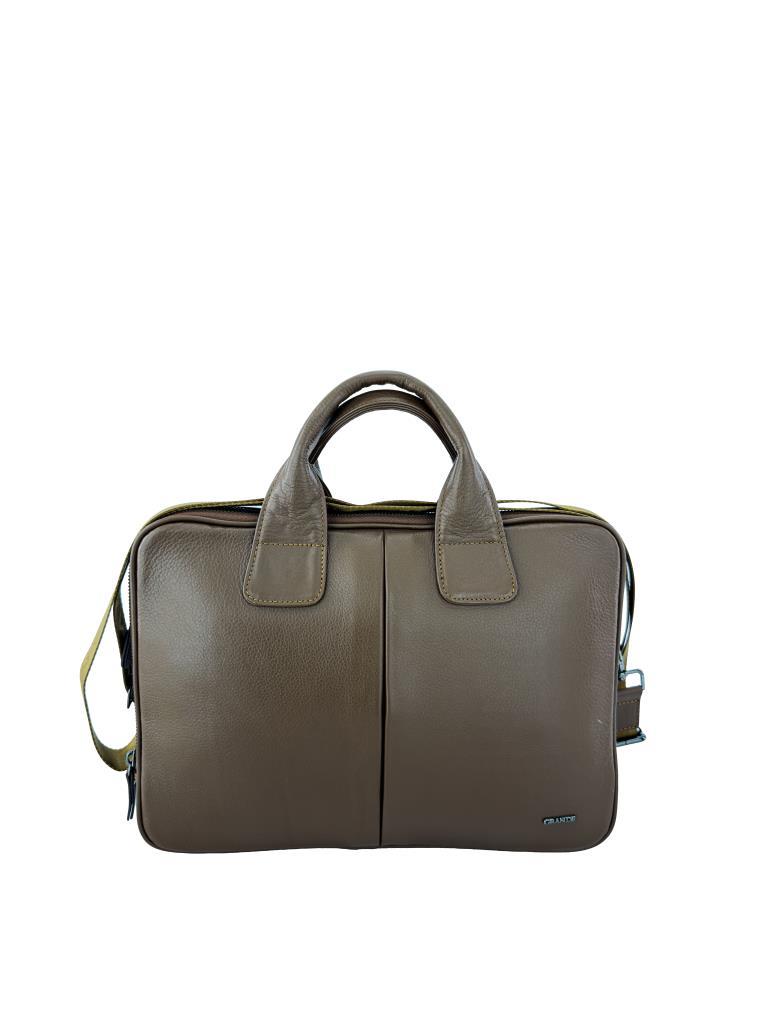 Grande Erkek Hakiki Deri Evrak Çantası Taba  6878