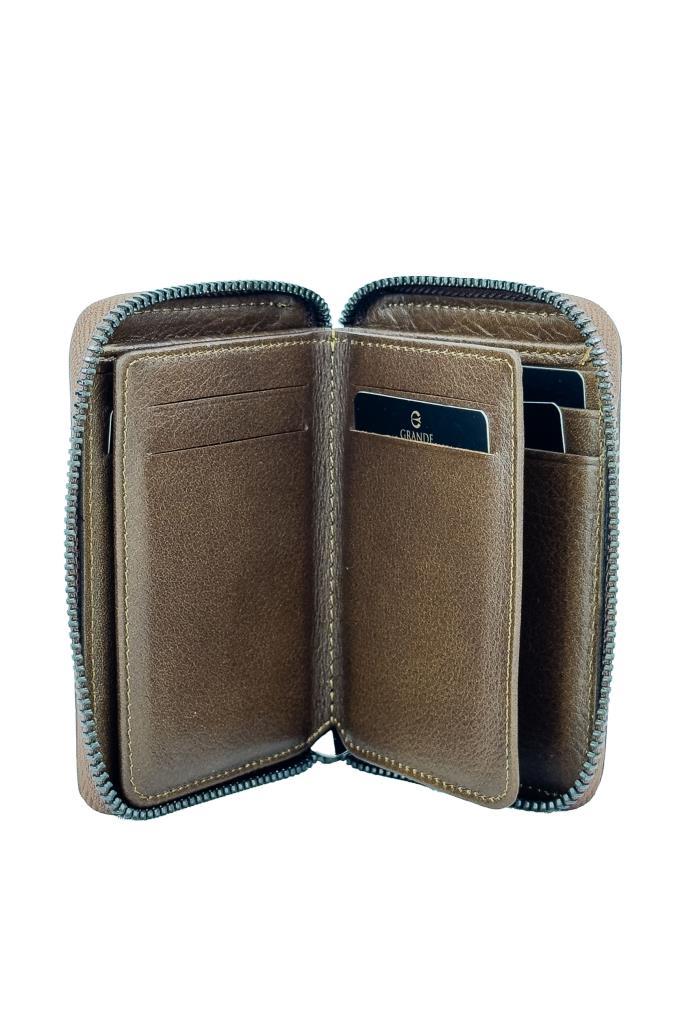 Grande Hakiki Deri Erkek Cüzdan Kahve 1786