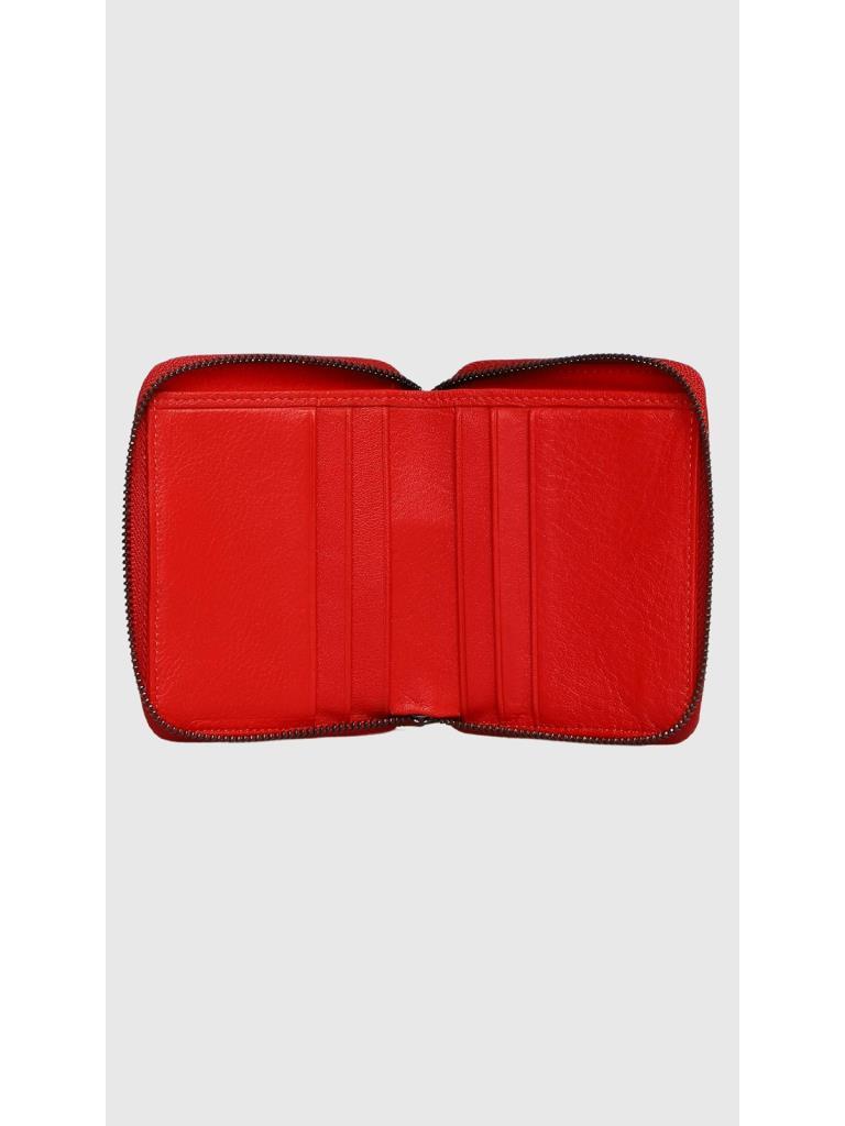 Grande Hakiki Deri Erkek Cüzdan Kırmızı 739