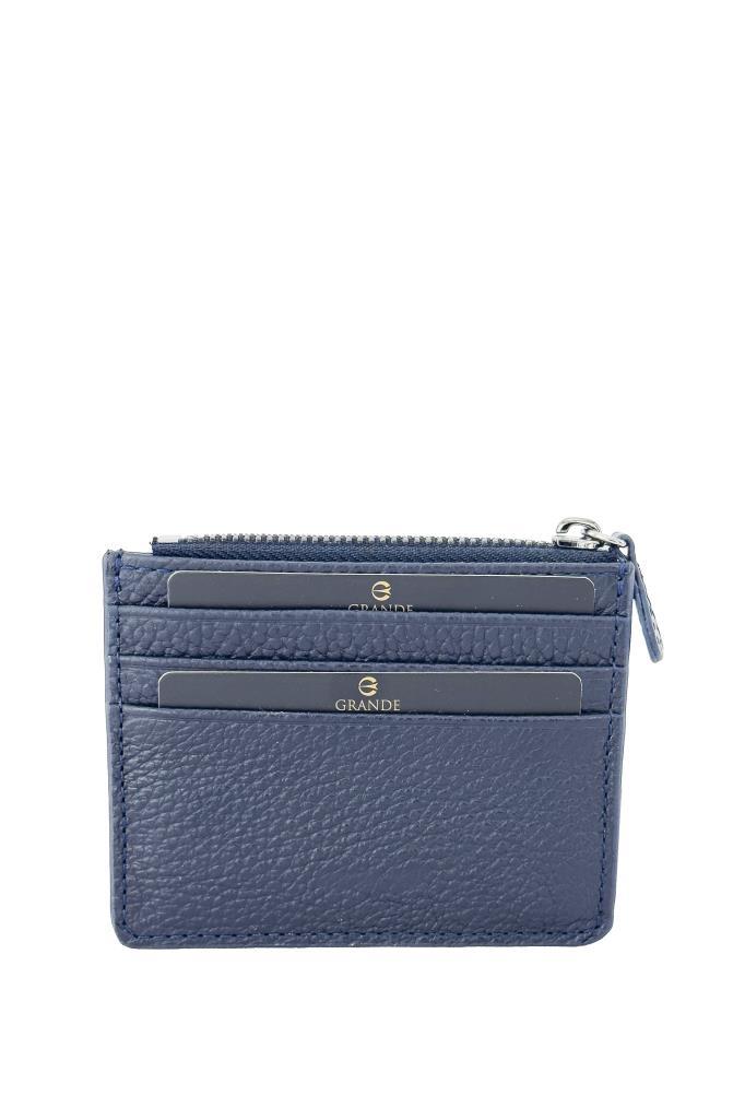 Grande Hakiki Deri Erkek Cüzdan Lacivert 820