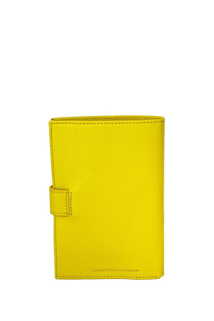 Grande Hakiki Deri Erkek Cüzdan Sarı 2462