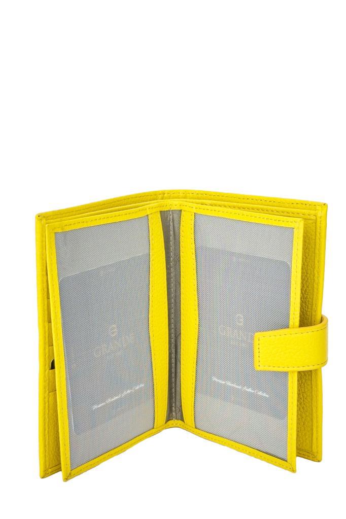 Grande Hakiki Deri Erkek Cüzdan Sarı 2462