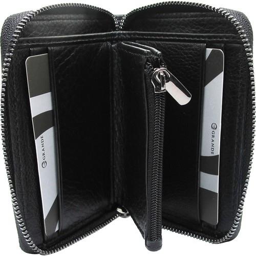 Grande Hakiki Deri Erkek Cüzdan Siyah 740