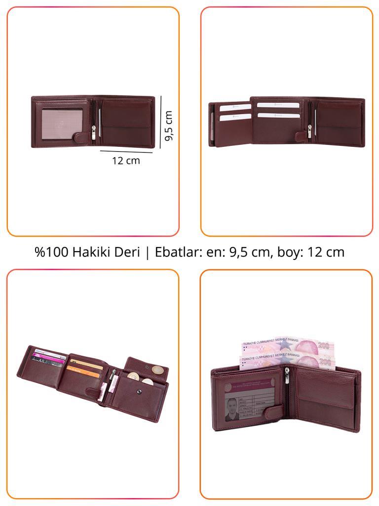 Grande Hakiki Deri Erkek Cüzdan Siyah 1506