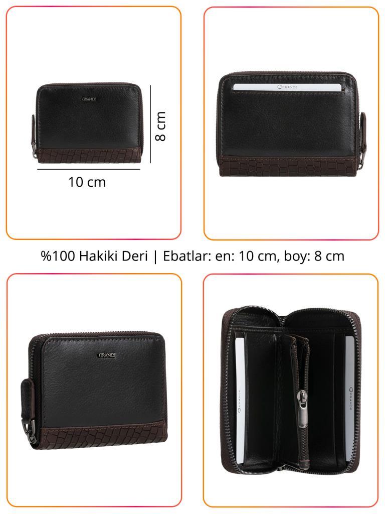 Grande Hakiki Deri Erkek Cüzdan Siyah 740