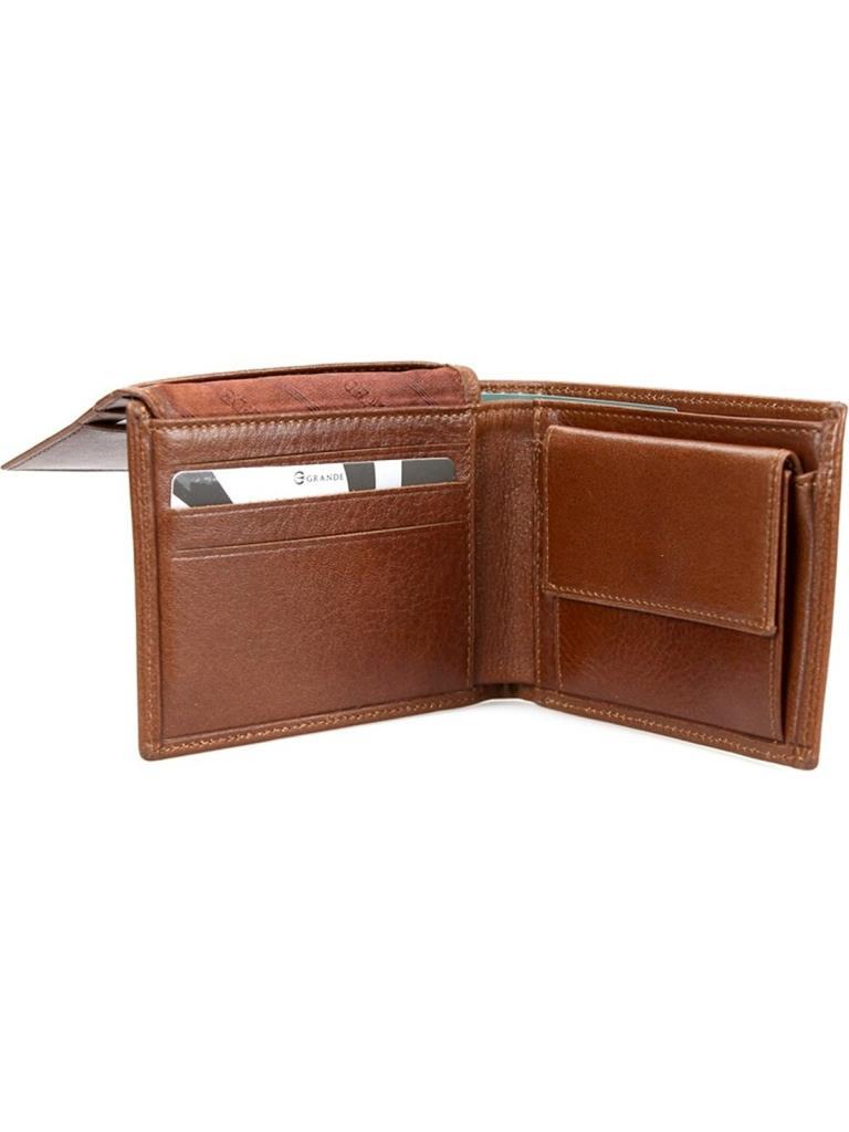 Grande Hakiki Deri Erkek Cüzdan Taba 1715