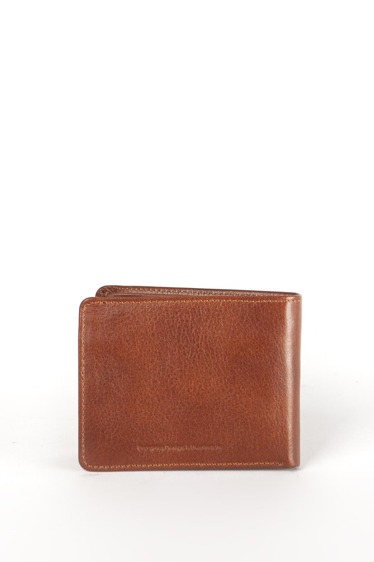 Grande Hakiki Deri Erkek Cüzdan Taba 1504