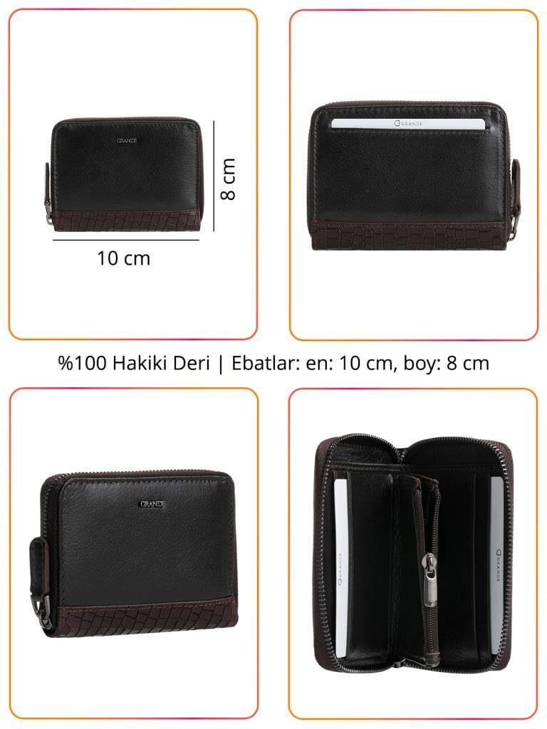 Grande Hakiki Deri Erkek Cüzdan Taba 740