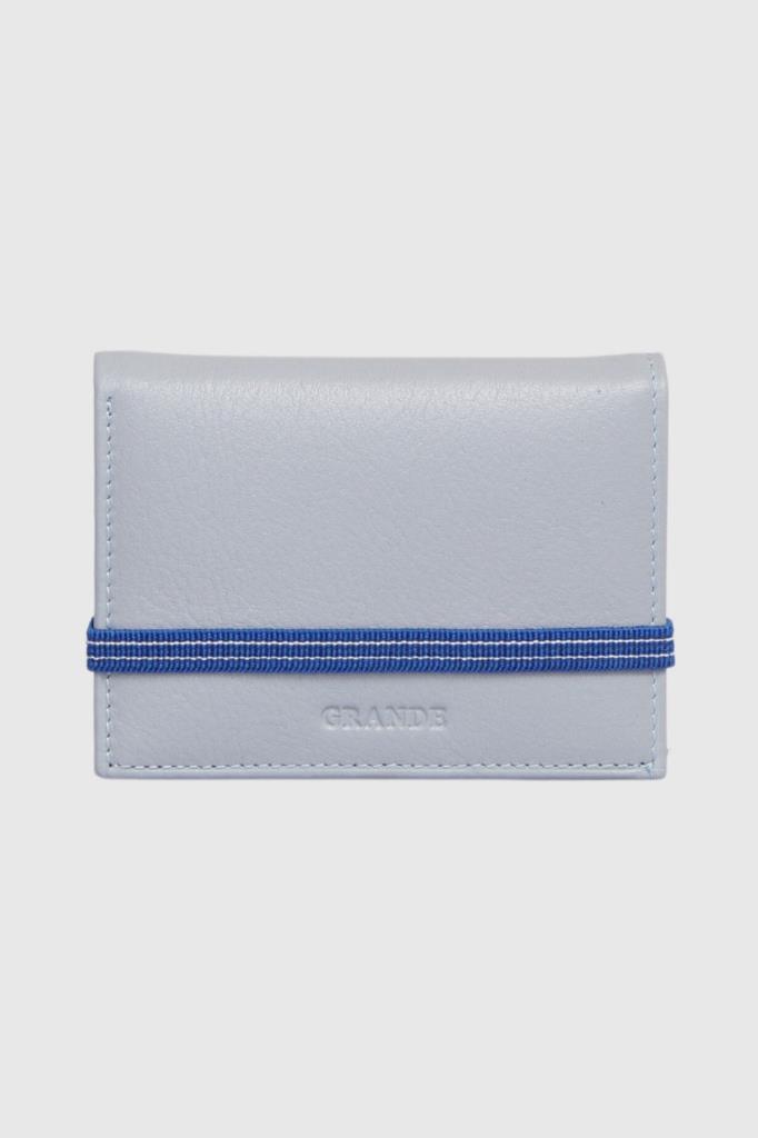 Grande Hakiki Deri Erkek Cüzdanı Buz Mavi 325