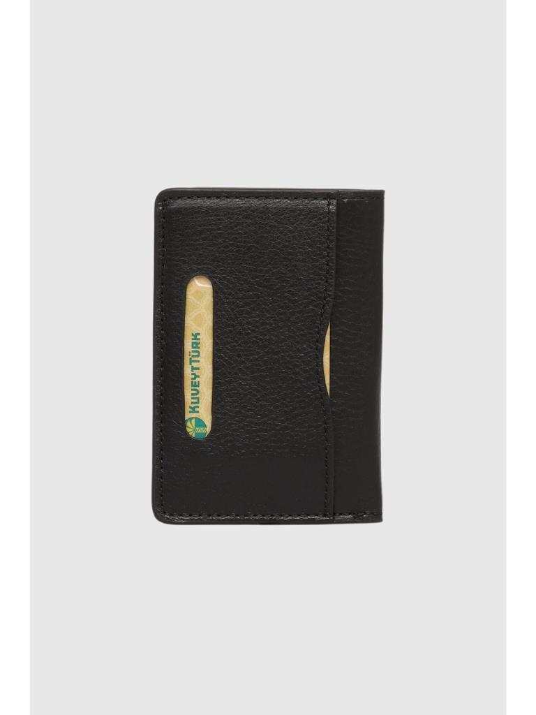 Grande Hakiki Deri Erkek Kartlık Cüzdan Siyah 855
