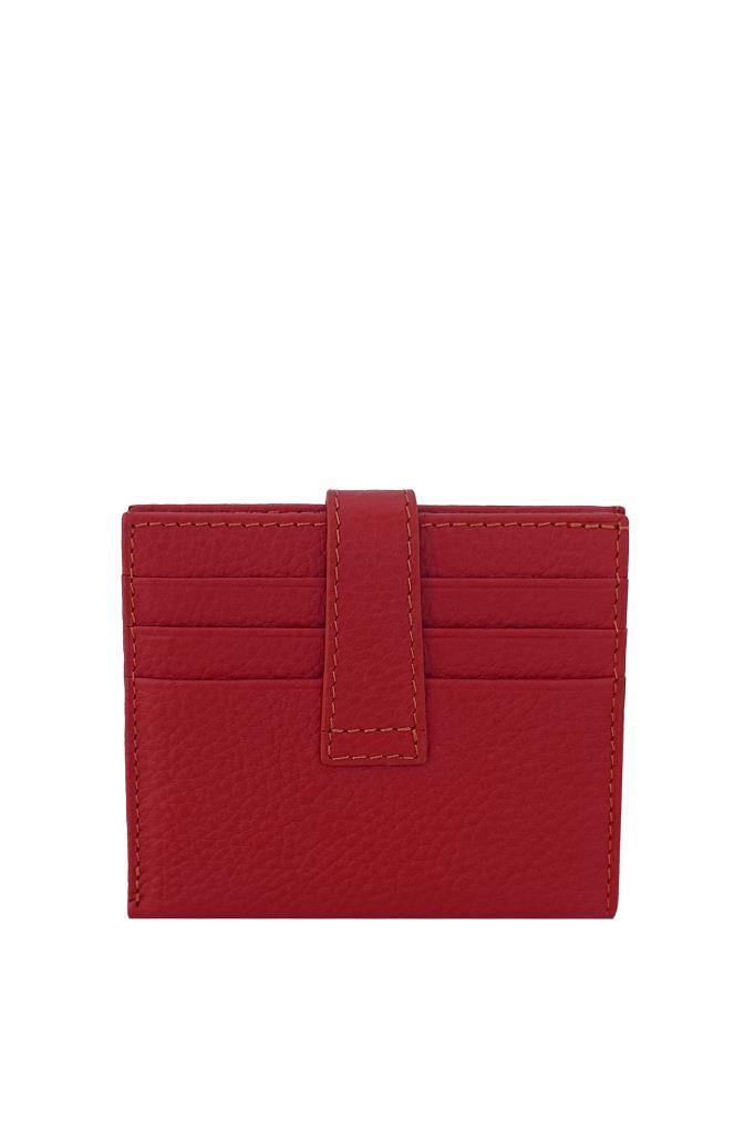 Grande Hakiki Deri Erkek Kartlık Kırmızı 718