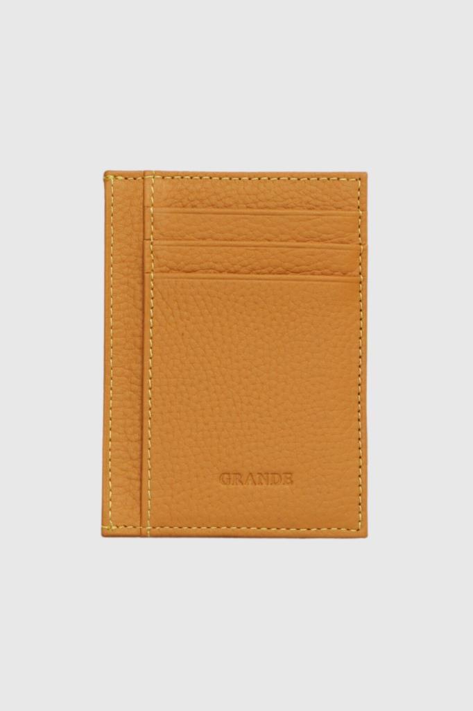 Grande Hakiki Deri Erkek Kartlık Sarı 750