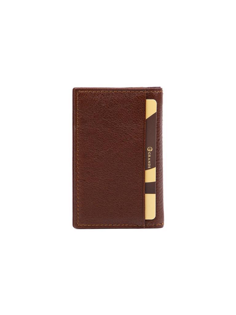 Grande Hakiki Deri Erkek Kartlık Taba 825