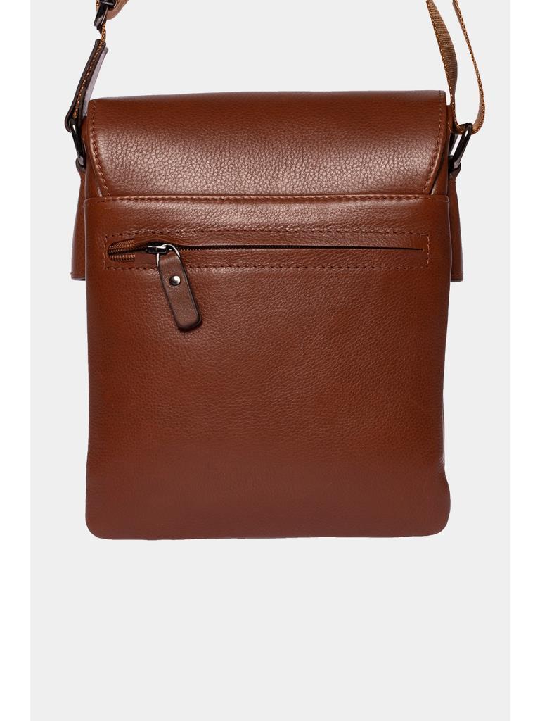 Grande Hakiki Deri Erkek Postacı Çantası Kahve 4261