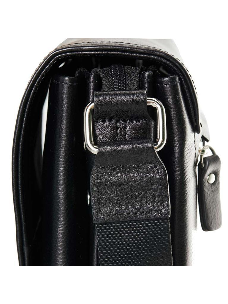 Grande Hakiki Deri Erkek Postacı Çantası Siyah 4261