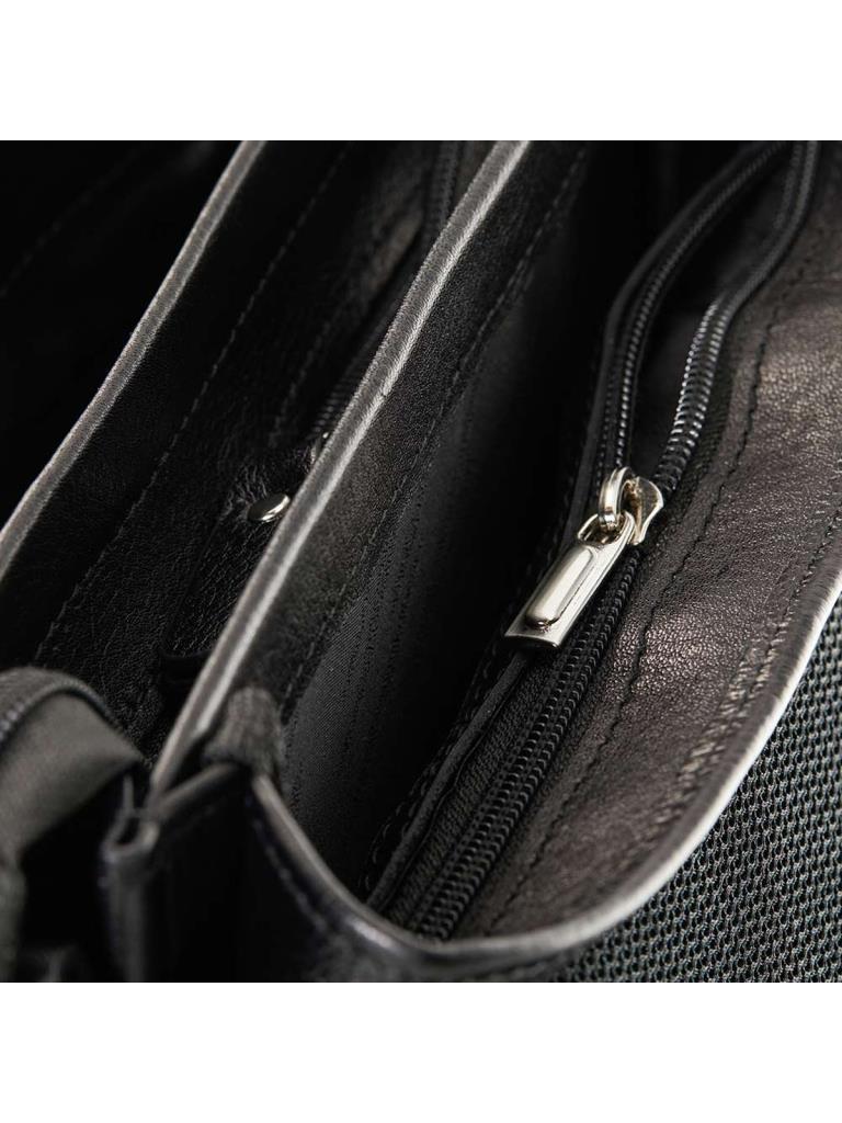 Grande Hakiki Deri Erkek Postacı Çantası Siyah 4261