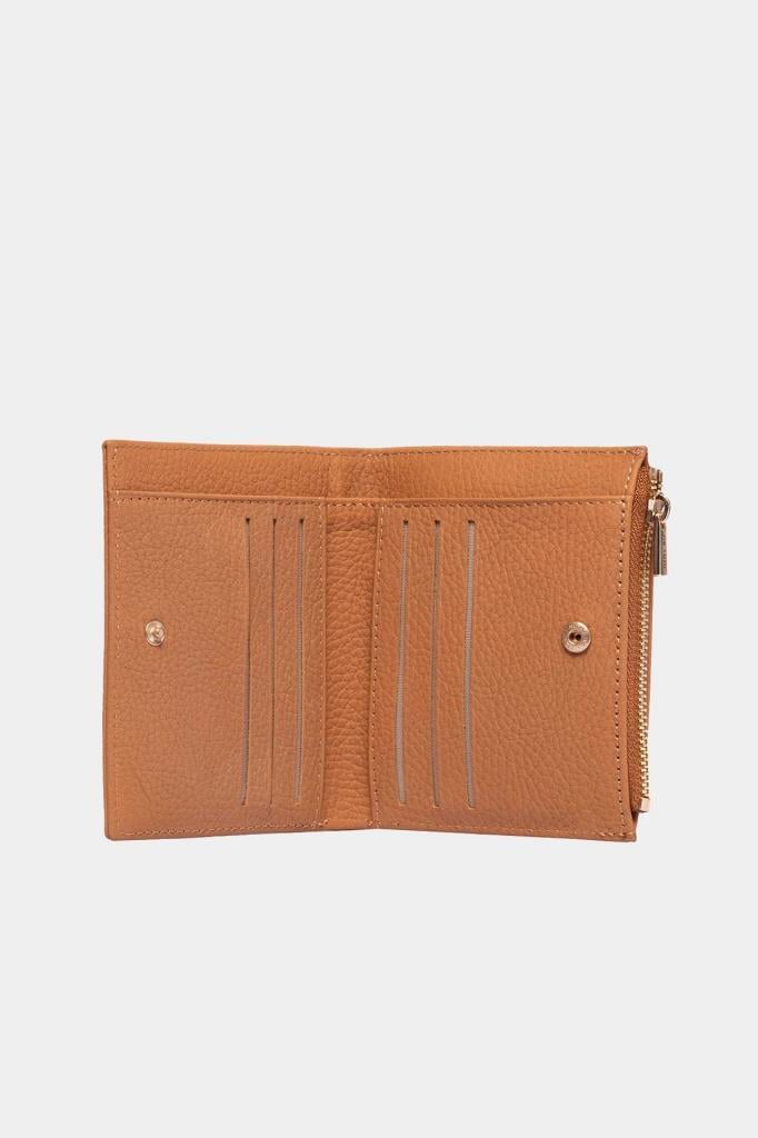 Grande Hakiki Deri Kadın Cüzdan Camel 2805