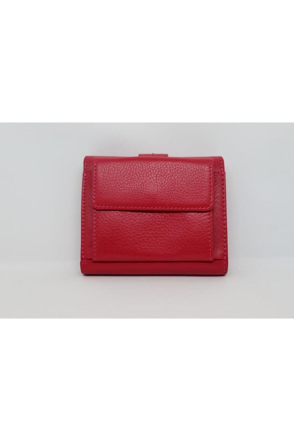 Grande Hakiki Deri Kadın Cüzdan Fuşya 2633