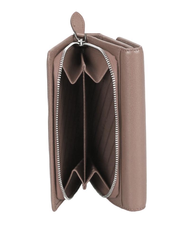 Grande Hakiki Deri Kadın Cüzdan Gül Kurusu 2725