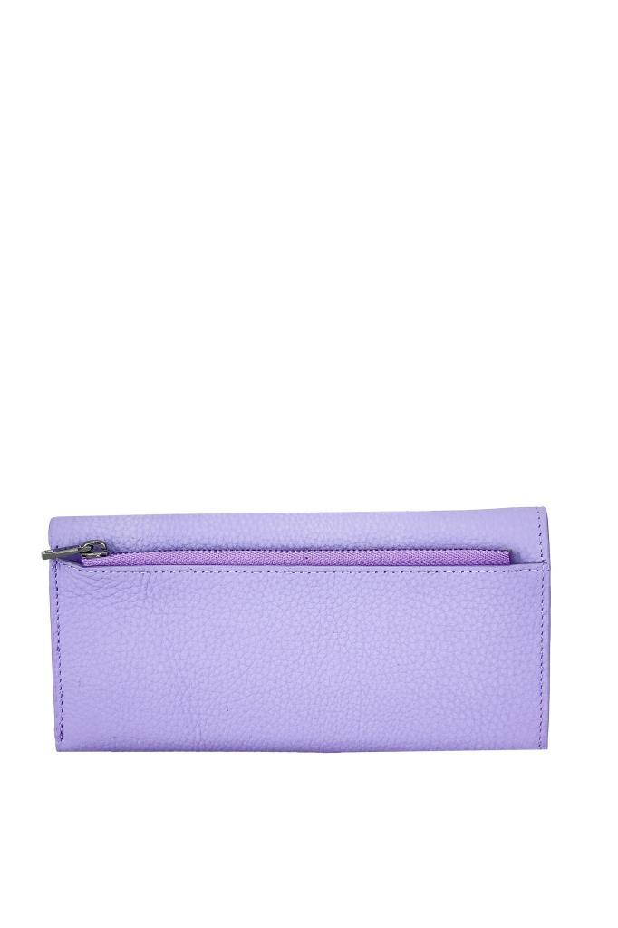 Grande Hakiki Deri Kadın Cüzdan Leylak 2801