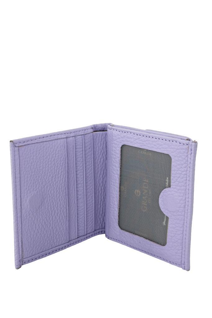 Grande Hakiki Deri Kadın Cüzdan Lila 2765