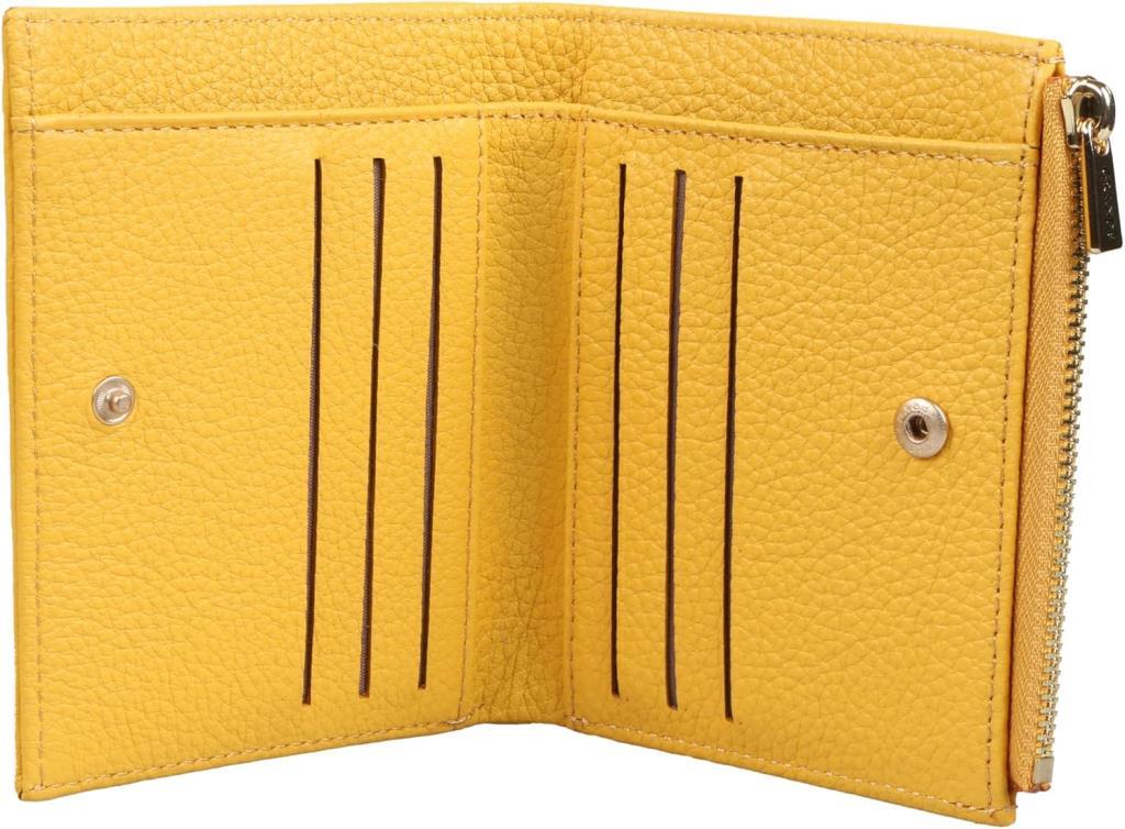 Grande Hakiki Deri Kadın Cüzdan Sarı 2805
