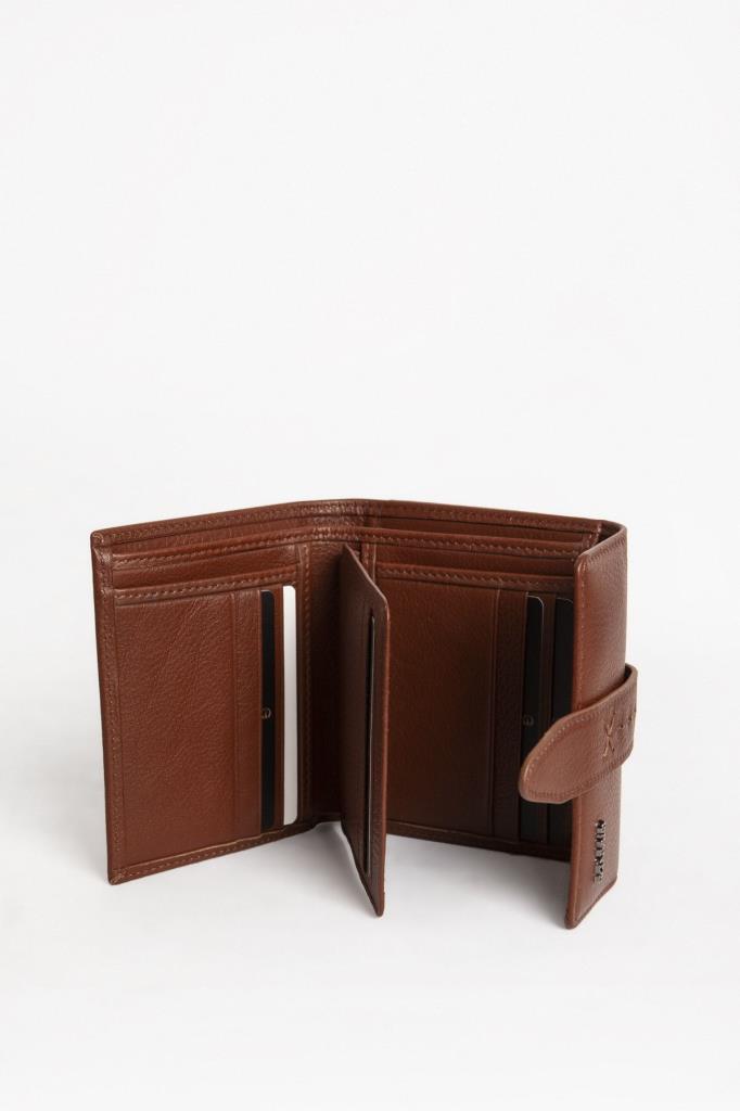 Grande Hakiki Deri Kadın Cüzdan Taba 2633