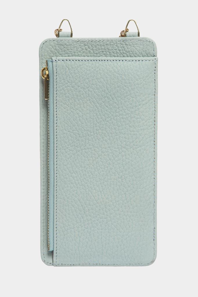 Grande Hakiki Deri Kadın Telefon Çantası Mint 2783