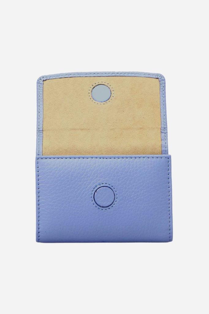 Grande Hakiki Deri Kartlık Buz Mavi 841